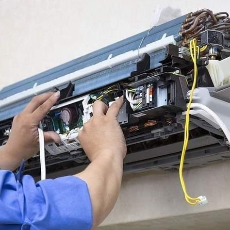 AC service by JJ Smart Services technician